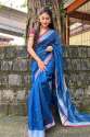 Plain Weaving Linen by Linen Saree thumb 8