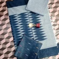 Pure Cotton Dress Material With Ikat Print Dupatta