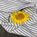 pure linen strips fabric 