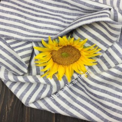 pure linen strips fabric 