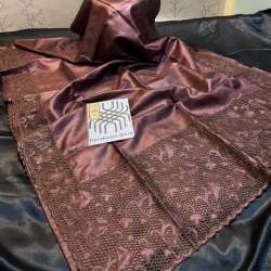 Pure Tussar Hand Cutwork Saree