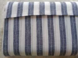 strips pattern Pure linen fabric