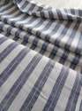 strips pattern Pure linen fabric thumb 1