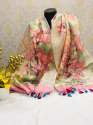 Stylish Pure Linen Digital Printed Dupatta  thumb 4