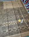 Tussar Ghiccha Madhubani Hand Paint Silk Saree thumb 2