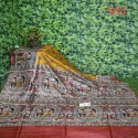 Tussar ghichha hand painted saree thumb 8
