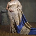 Tussar ghichha handloom weaving silk saree thumb 8