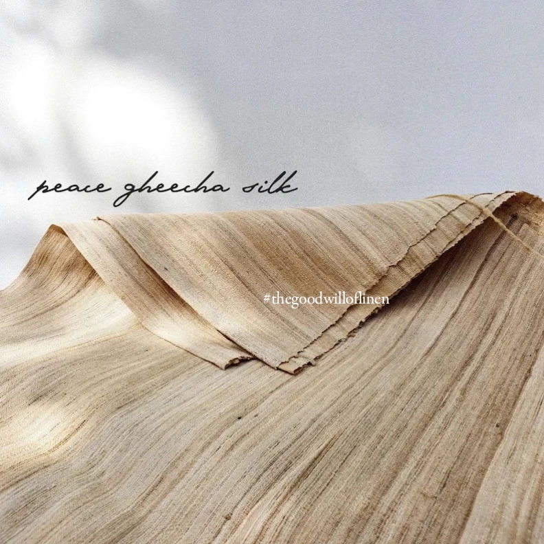 Tussar ghichha silk fabric