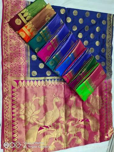 Elegant Bonga silk wedding saree by Balaji Synthetics
