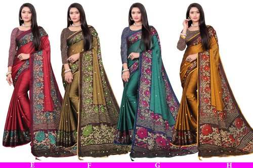 Elegant Casual wear printed saree by Balaji Synthetics