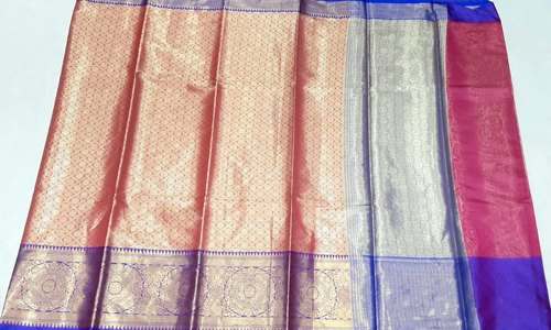 Exclusive Brocket silk saree  by Balaji Synthetics