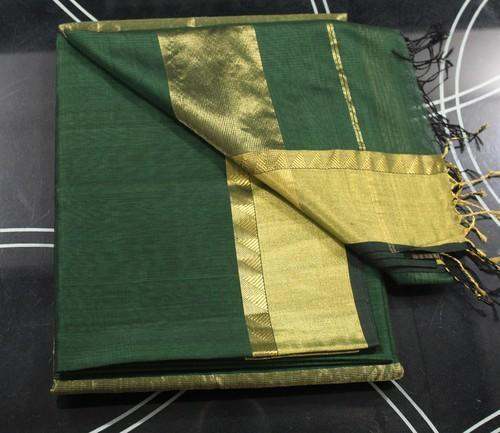 Half Cotton Half Silk Pure Maheshwari Saree by Rang Boutique