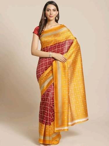 Fancy Art Silk Printed saree by Kalavilla