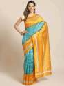 Fancy Art Silk Printed saree thumb 2
