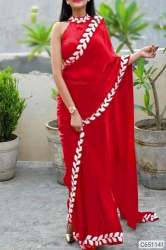Trending Embroidered Border Lace Saree