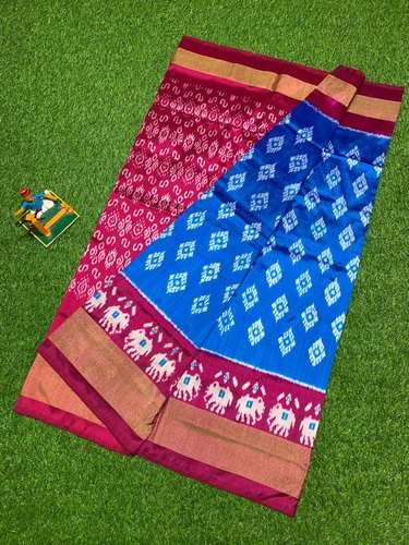 Pure Ikkat Silk Handloom Saree  by Vijay Lakshmi Handlooms