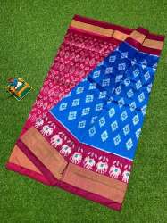 Pure Ikkat Silk Handloom Saree 