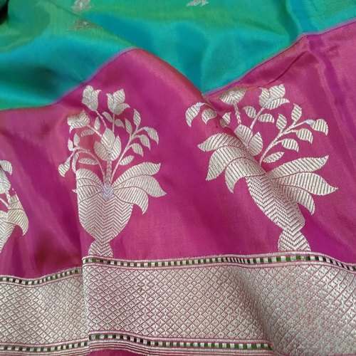 Designer Zari Butta Banarasi silk saree by Aliya Saree Creation