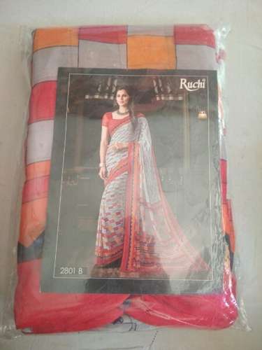 Stylish Printed party wear cotton saree by Roop Saari Collection