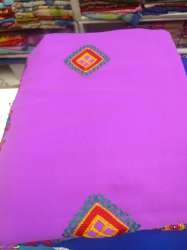 Trendy Pink Cotton Light work saree