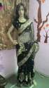 Party wear Black net Saree