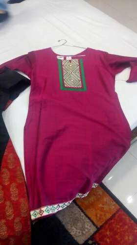 Purple Pink Casual wear Kurti  by Nandecha Sarees