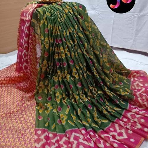 Pochhampally IKkat design Silk Saree by JABHA FASHIONS