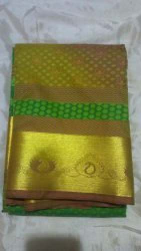 Golden Border Manglya pattu saree by L & M Shoppy