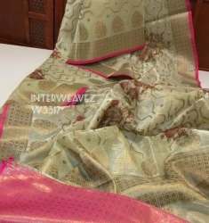 Fancy Kota Silk With Tissue Saree For Women