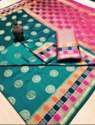 Handloom Weaving Semi Silk Saree For Women