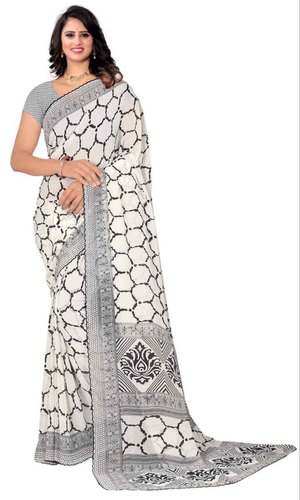 Designer Printed Georgette Saree by M K Syndicate