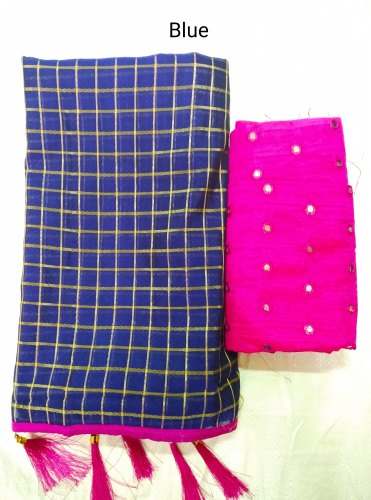 Trending Zenny Checks Saree