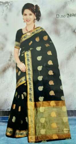 Designer Buti Work Silk Saree by Natraj Saree Centre