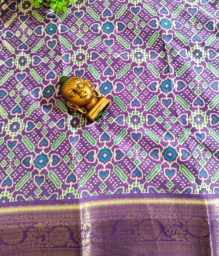 New Collection Dola Silk Violet Color Saree by Sowjanya Saree Mandir
