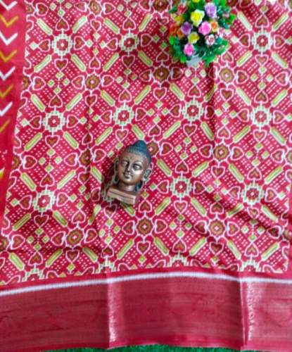 Red Dola Silk Saree For Women by Sowjanya Saree Mandir
