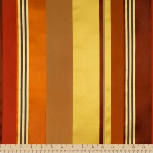Multi Color Dupion Silk Patterned Fabric by Amba International