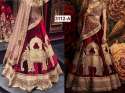 Embroidered Heavy Bridal Lehenga thumb 1
