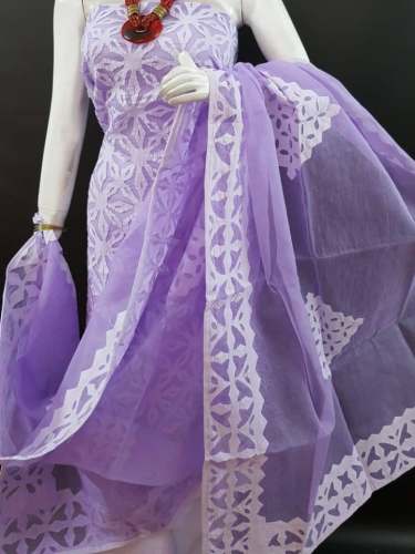 Applique work Dress Matarial  by s k art & crafts