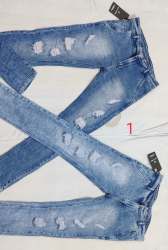 Branded damage pattern jeans for menâ€™s 