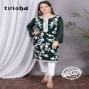 DESIGNER GORGETTE WITH EMBROIDERY WORK KURTI PENT thumb 3