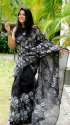 Floral Printed Organza Saree