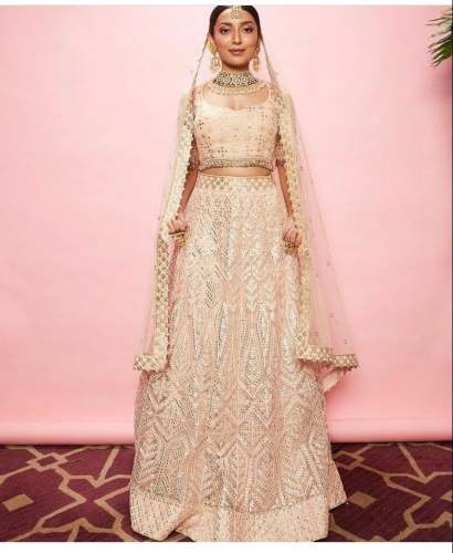 Heavy Designer Mirror Work Lehenga 