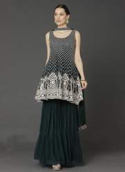 Heavy Embroidery Sharara Suit