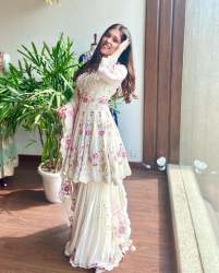 Mirror Work Embroidery Work Sharara Suits 