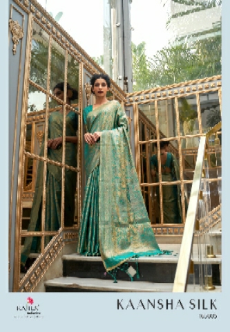 Banarasi silk with soft zari weaving 