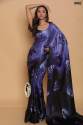 Designer Japan Satin Digital printed Saree  thumb 1