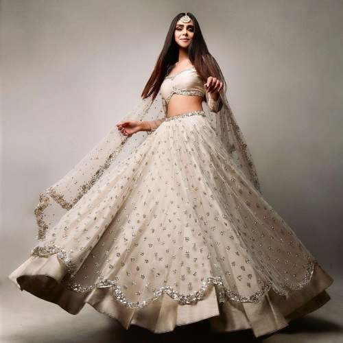 Party wear Net Embroidered Lehenga Choli