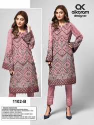 Semi Stitched heavy Embroidered Suit 