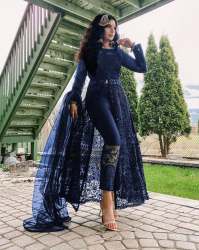 Wedding wear Cotton Embroidered Pakistani suit 