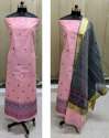 Poly Chanderi Woven Unstitched Top - Dupatta Sets thumb 2
